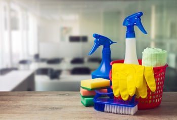 how to clean solid surface countertops